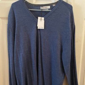 NEW CALVIN KLEIN LONG SLEEVE BLUE MEN'S XL
